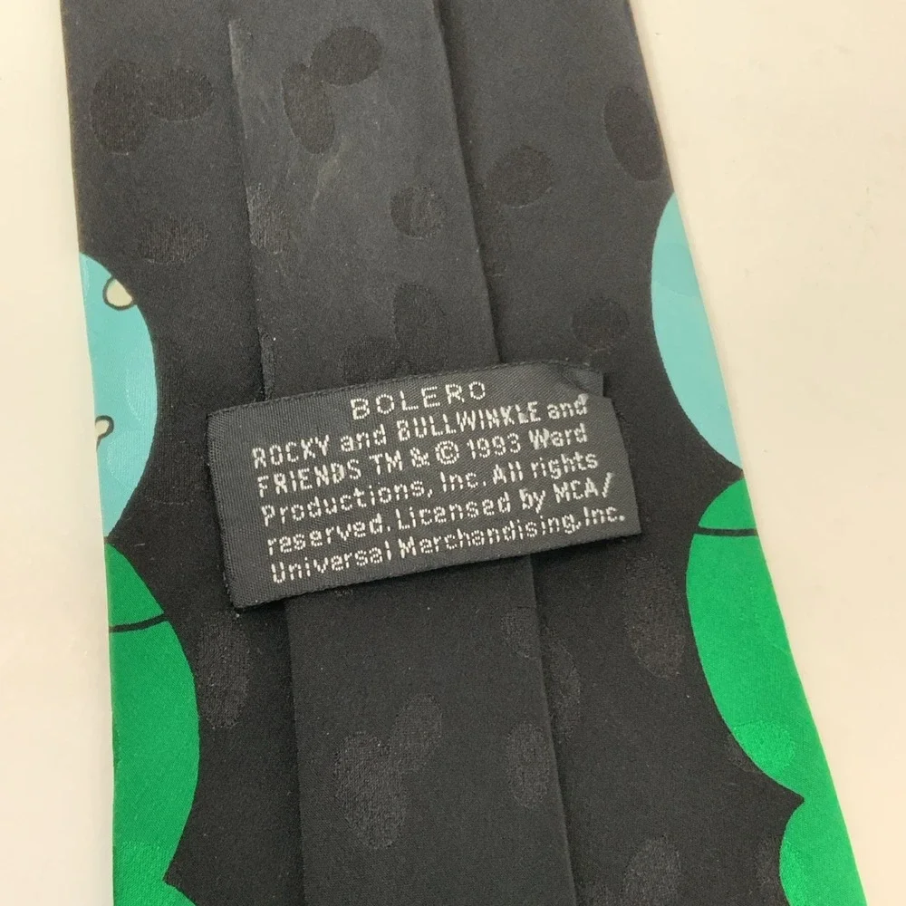 Bolero‎ 1993 Silk Dudley-Do-Right - Rocky and Bullwinkle and Friends Neck Tie